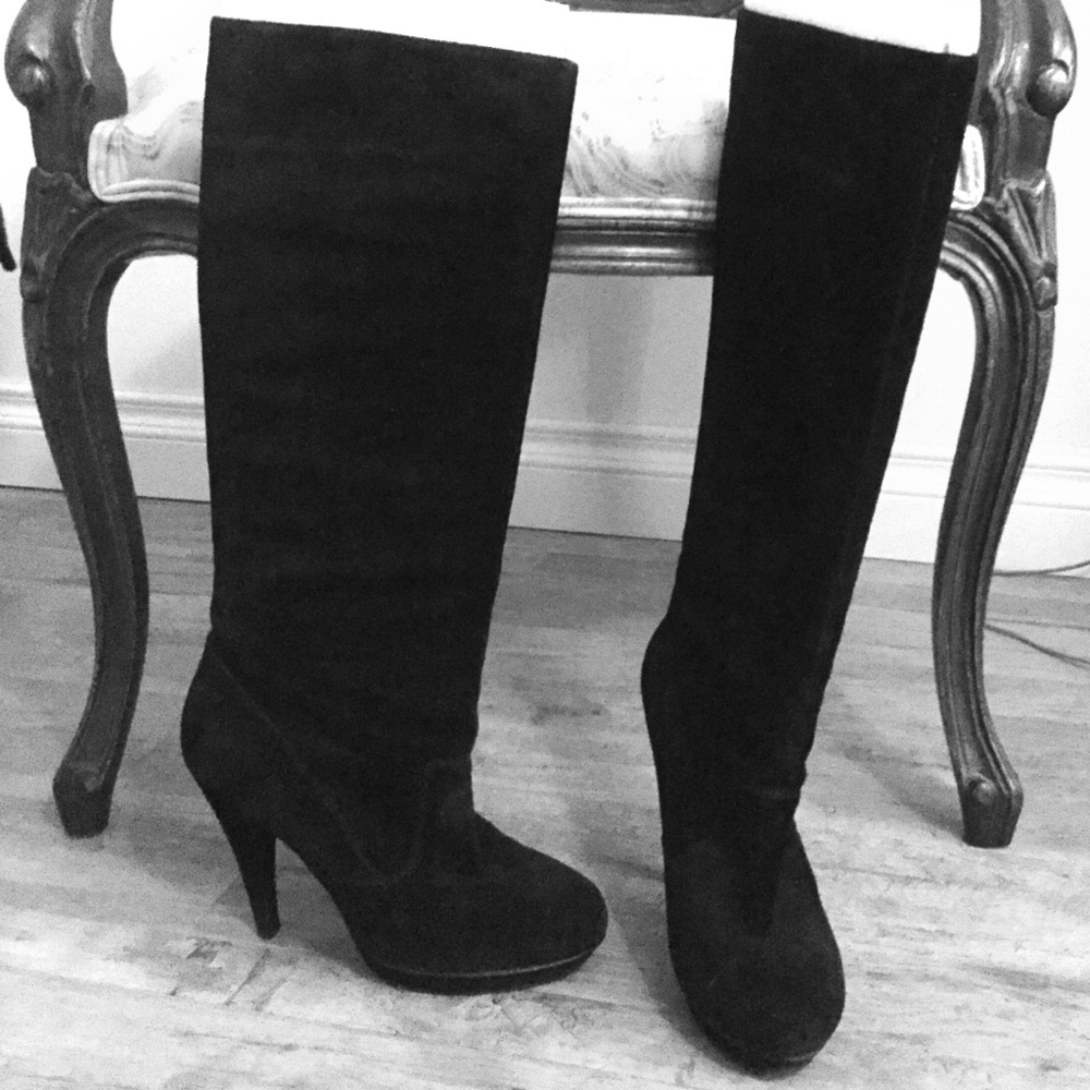 BCBGeneration Black Suede Boots